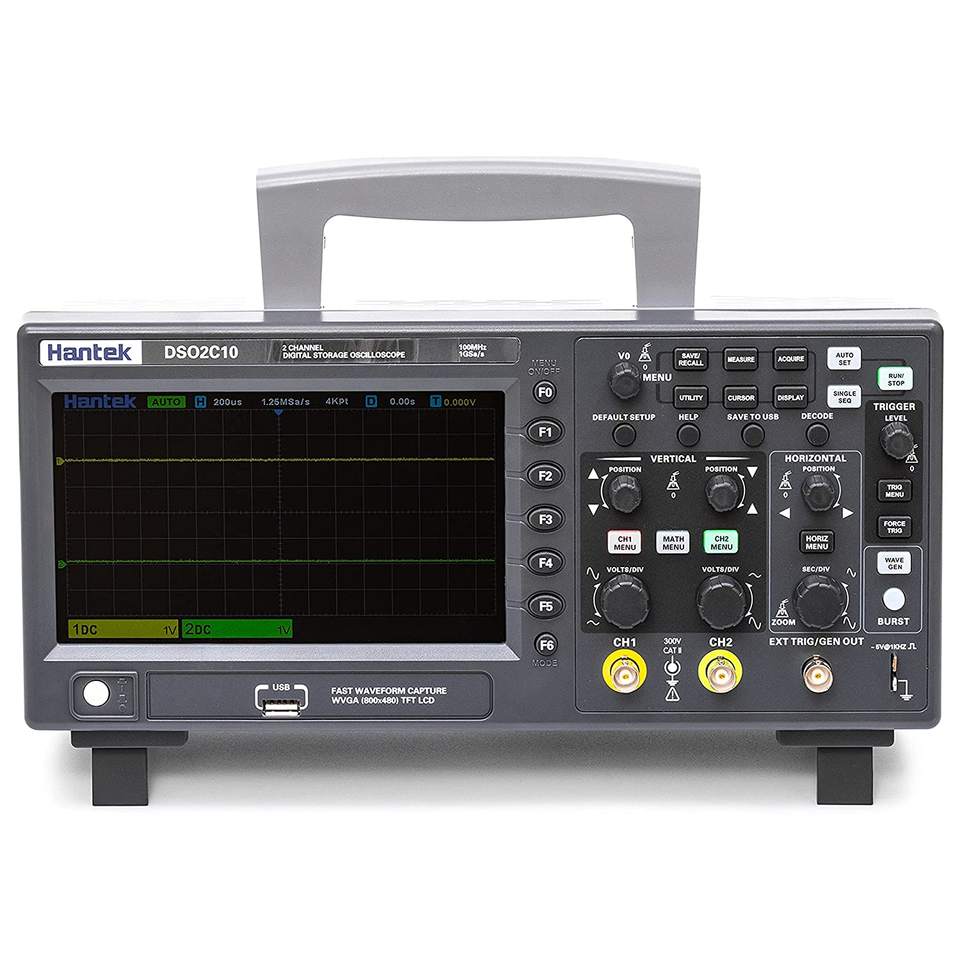 Hantek DSO2C10 2-канальный циф – обзор и цена Digital Storage Oscilloscope 100Mhz